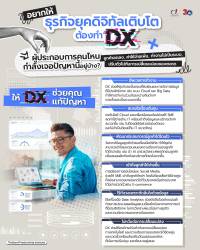 อยากให้ธุรกิจยุคดิจิทัลเติบโต ต้องทำ DX!!